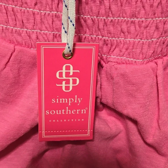 Simply Southern Pink Tiered Mini Skirt Size Large NWT - Picture 3 of 6